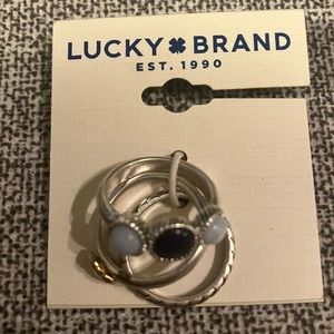 LUCKY BRAND 3 RING STACKABLE SET,NWT,MSRP-$35,SIZE 7